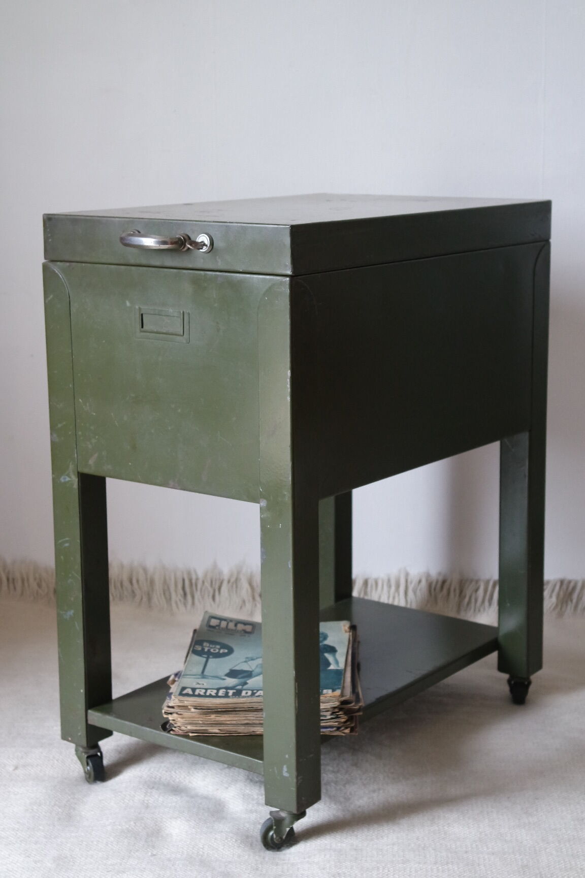 Vintage industrial roulette box