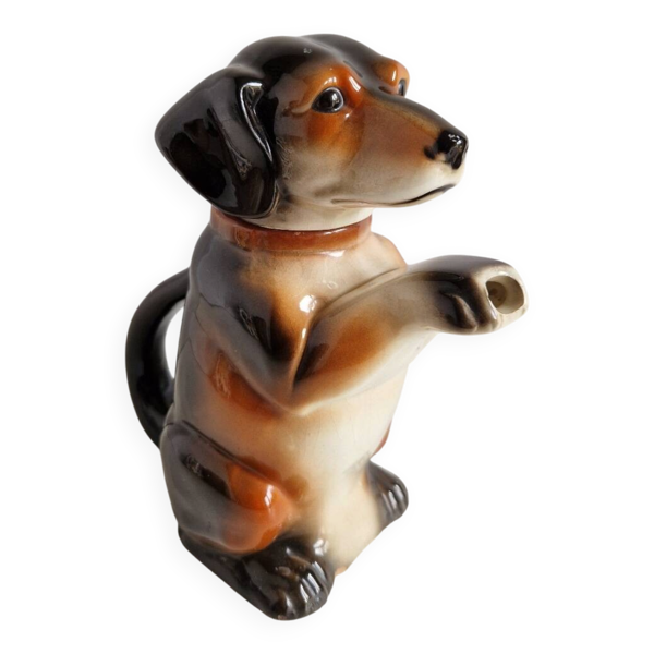 Théière en porcelaine, teckel, Allemagne, 1938-45