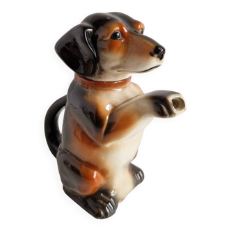 Porcelain teapot, dachshund, Germany, 1938-45