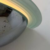 Pair of vintage wall lights, chrome and altuglass, Sweden 1970