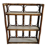 Vintage rattan shelf