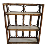 Vintage rattan shelf