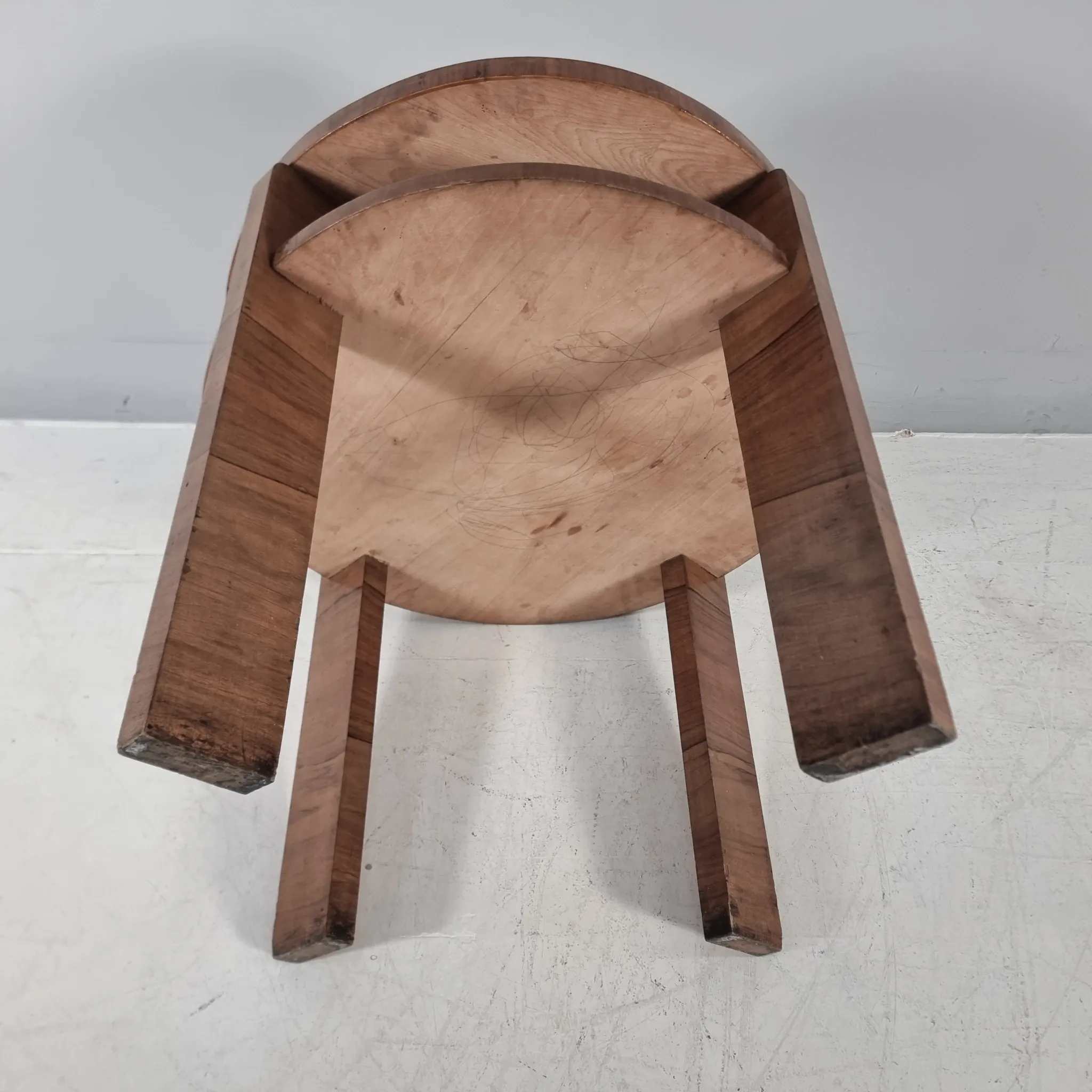 Art Deco Wood Table, 1940s