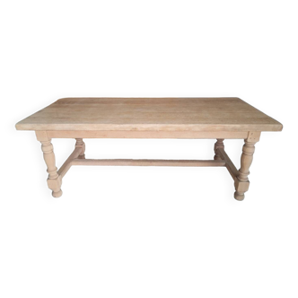 Solid oak farm table