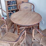 Rattan wicker garden salon rattan year 60