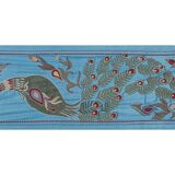 Hand knotted rug, vintage turkish rug 53x187 cm