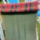 Checkered camping chair