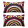 Set of 2 vintage embroidered cushion covers 46x81 cm