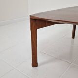Italian Square Coffee Table in Chamfered Walnut, Stildomus, 1960s