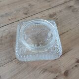 Plafonnier ancien en verre moulé