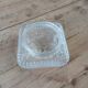 Antique ceiling light in molded glass