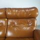 Scandinavian fawn leather sofa
