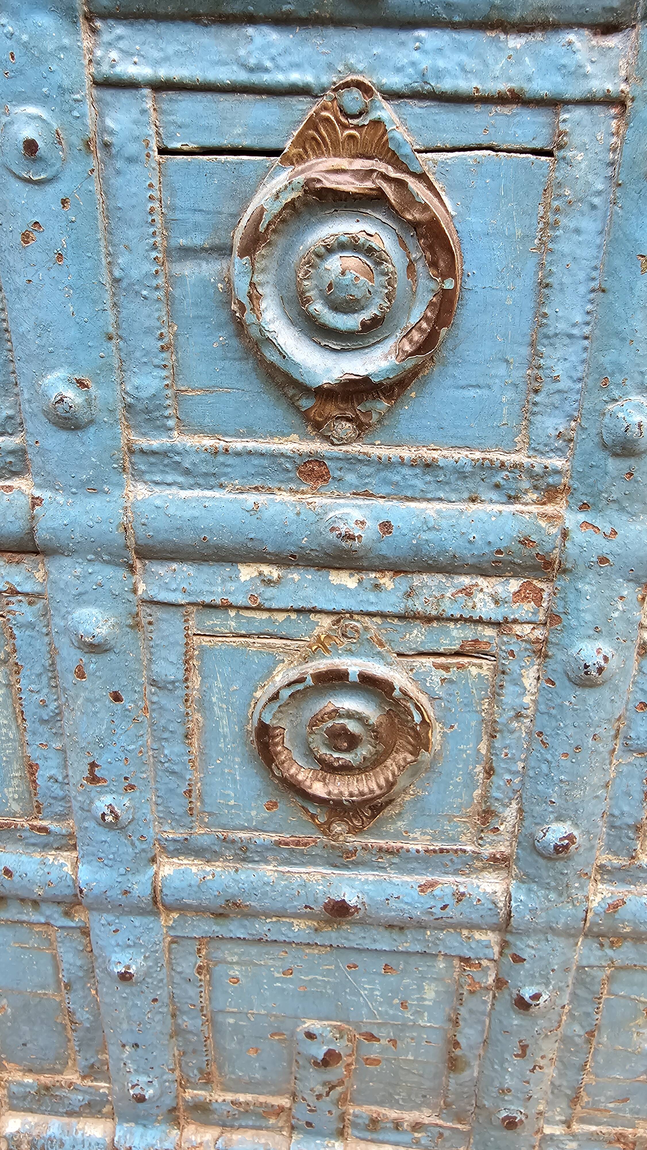 Antique Burmese teak dowry chest