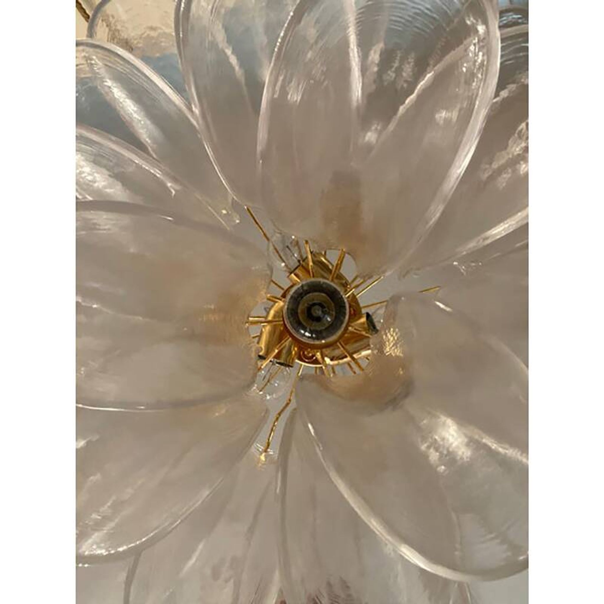 Lustre en verre de Murano
