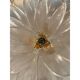 Clear “Selle” Murano Glass and Gold 24k Candlestick