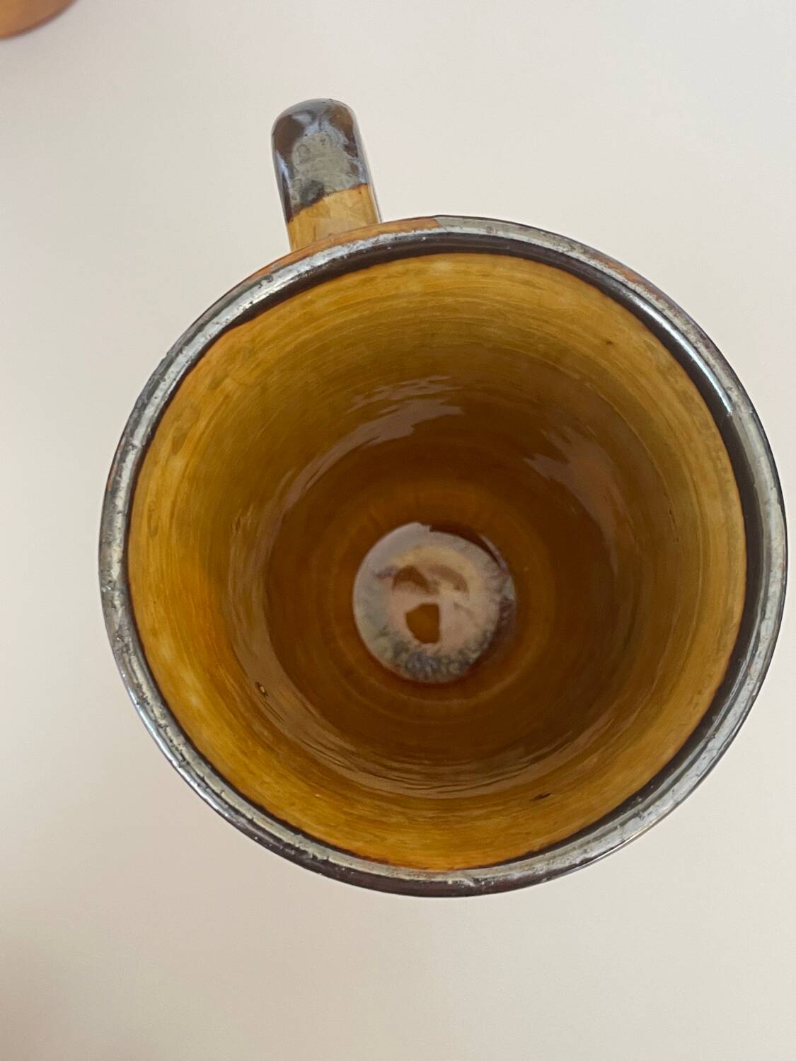 4 tasses à café mugs en céramique émaillée Vallauris a.e gitma