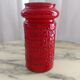 Red ceramic vase Aldo Londi , Bitossi , Italy