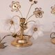 Set of 2 Murano Table Light White Flowers, 1970s