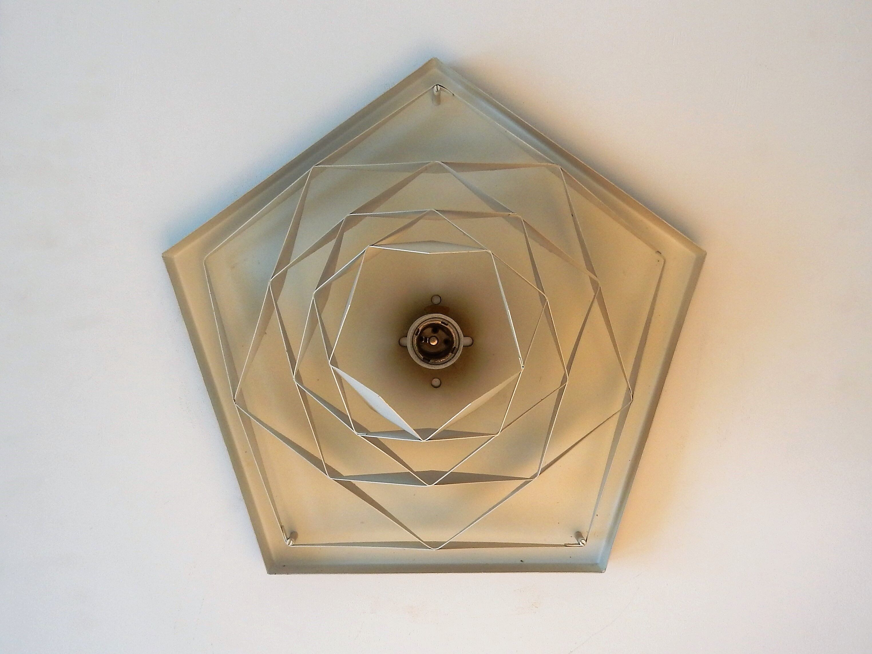 Symfoni flush mount by Preben Dahl for Hans Følsgaard Elektro A/S, 1960s