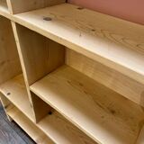 Raw wood shelf