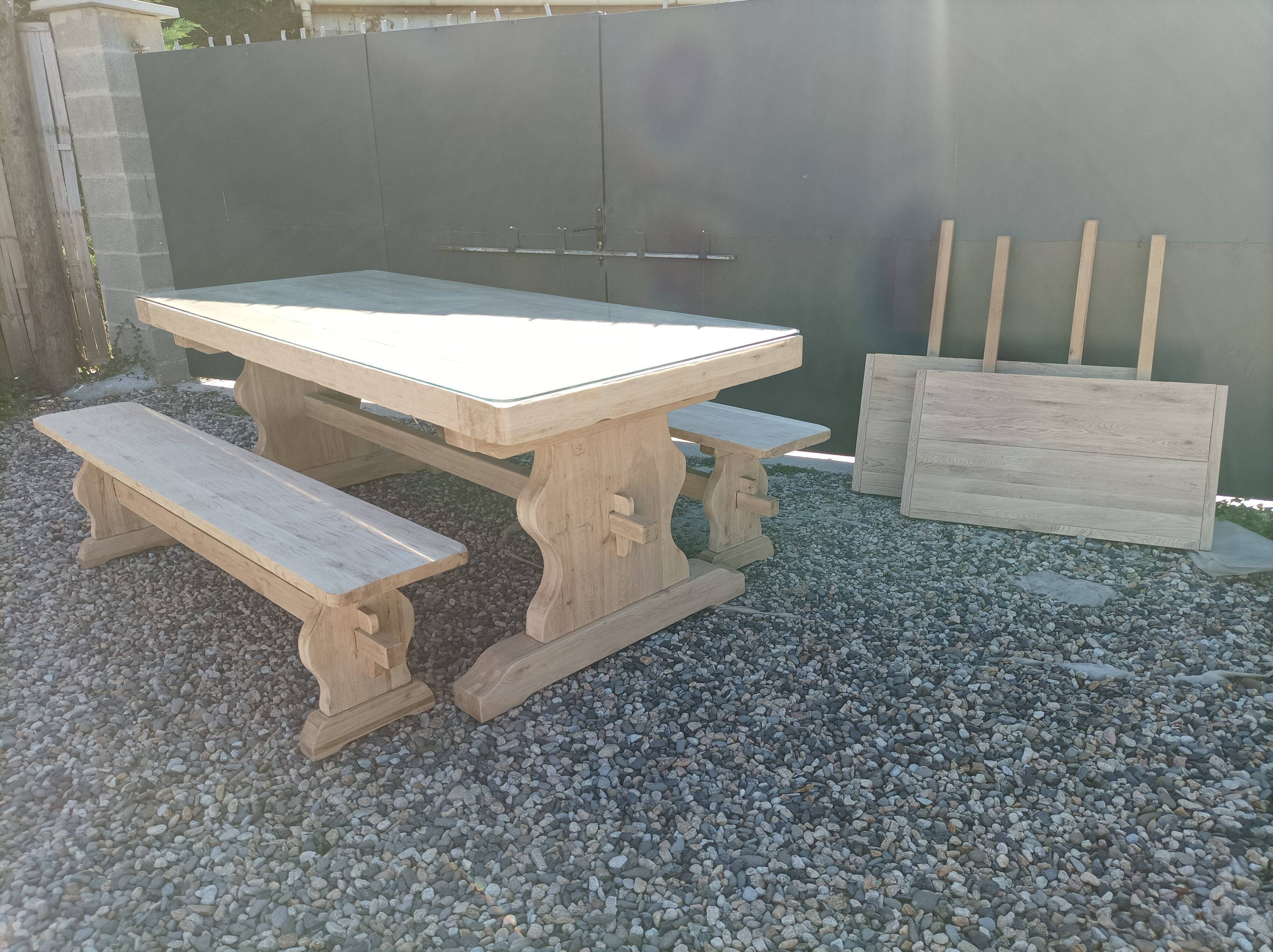 Monastery table with 2 benches