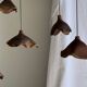 Small suspension in organic teak hat D30 H20