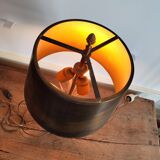 Lampe en laiton et bronze maison Charles circa 1970
