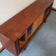 Danish teak sideboard of the 60s with accordion doors