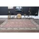 1970s Vintage Turkish Handmade Wool Pink Oversized Area Rug 212x290