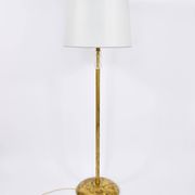 Bakalowits floor lamp from Vienna in solid brass with a glass handle, Austria, 1950s.