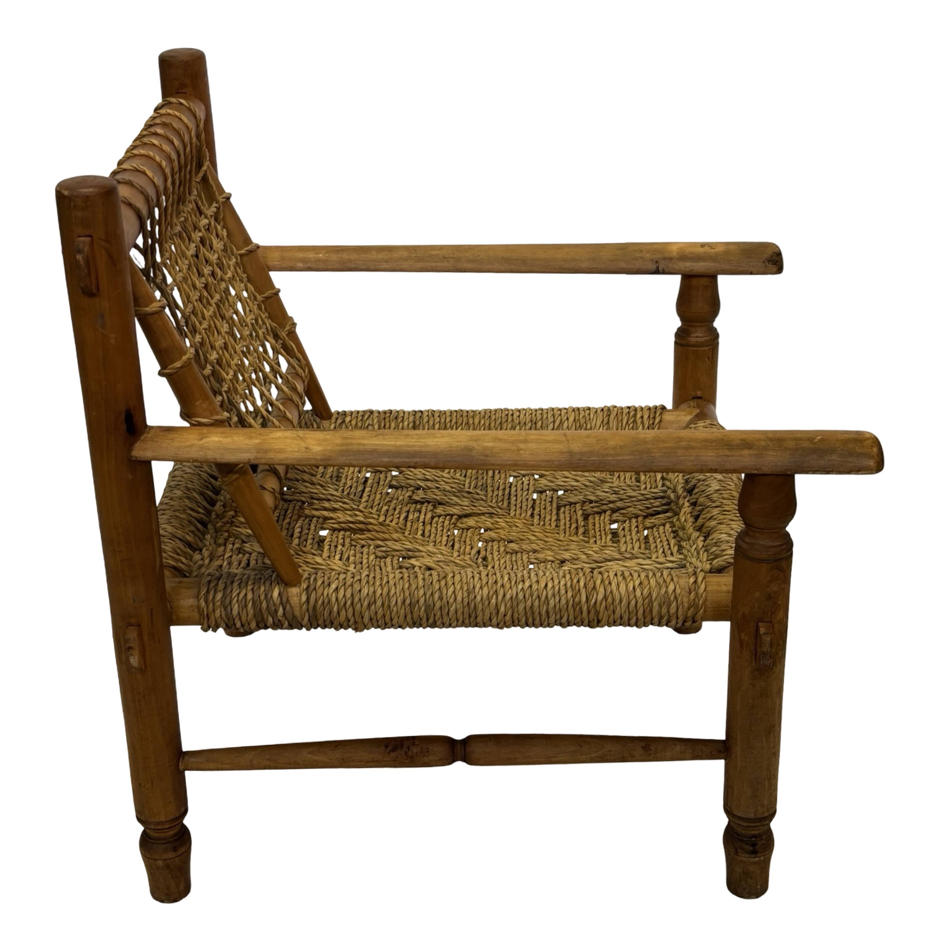 Vintage Lounge chair in style of Audoux  France 50's Design