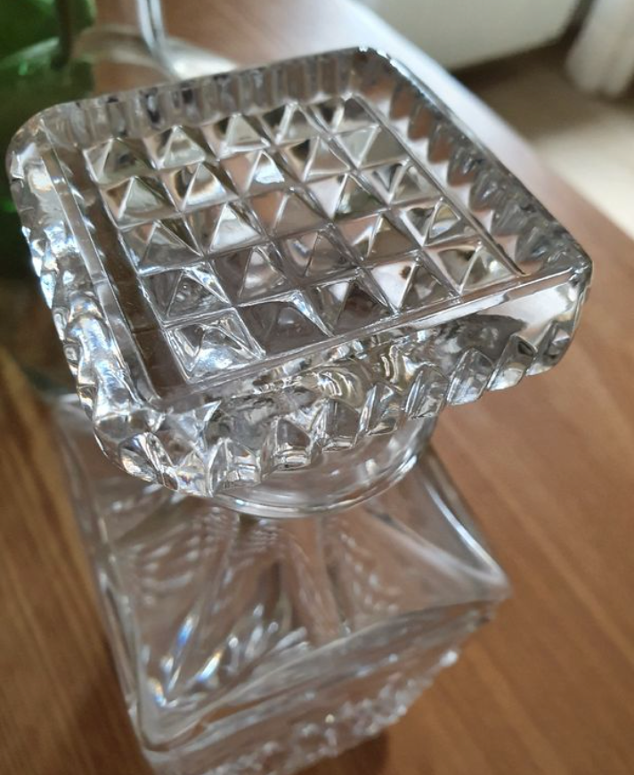 Vintage glass decanter