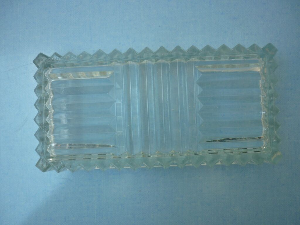 Vintage molded glass ramequin