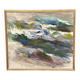 Large Original Swedish Oil on Canvas – “Abstract Composition” by Johny Colebring – 1978 – Signed – Vintage & Framed – 83×73 cm
