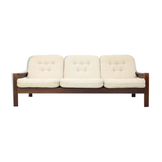 1980s three seater adjustable sofa / leda lux, czechoslovakia