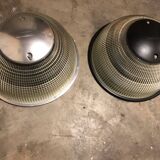 Silver Holophane wall light