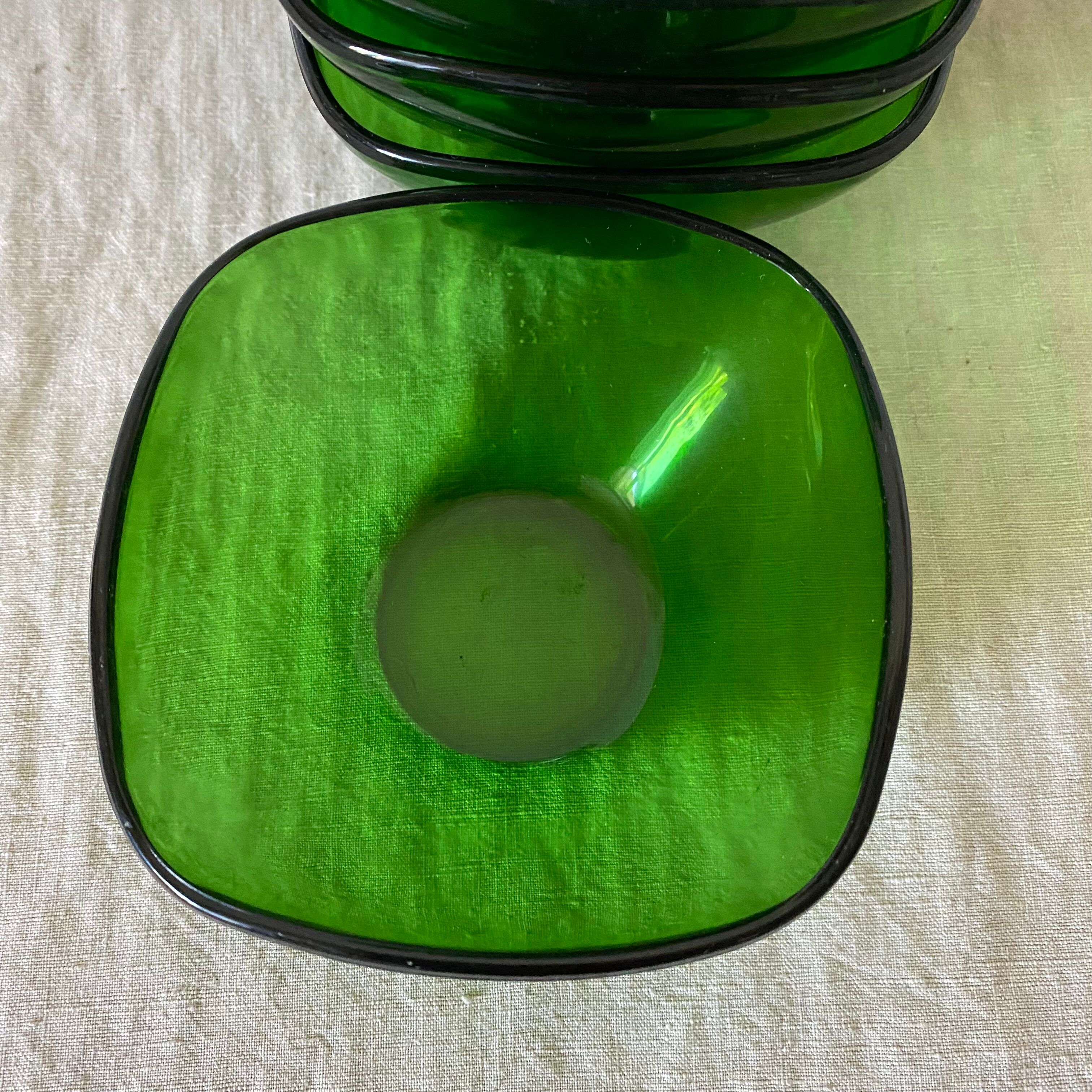 Glass cups vereco 70s