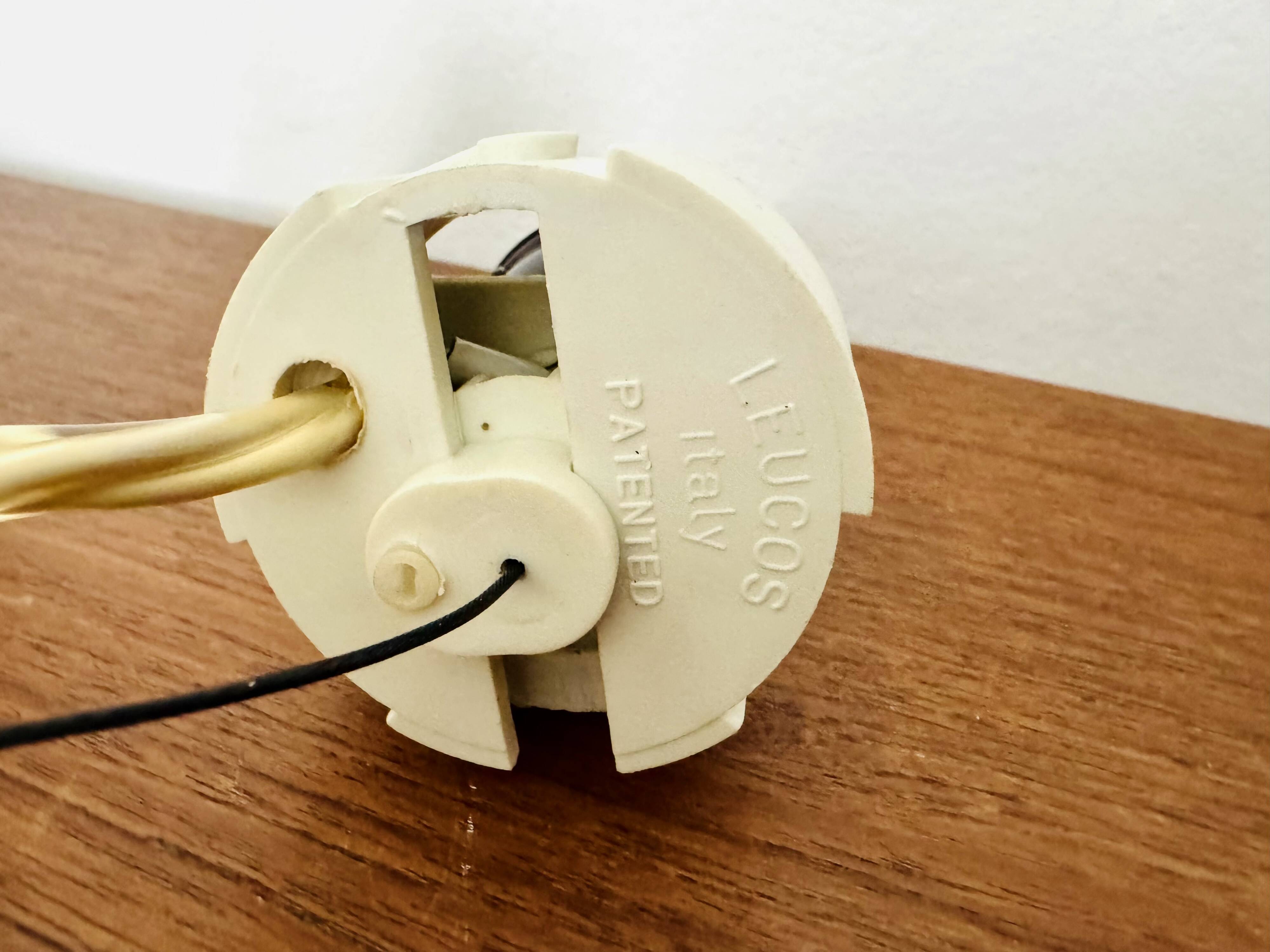 Lampe à Suspension en Verre de Murano par Giusto Toso pour Leucos