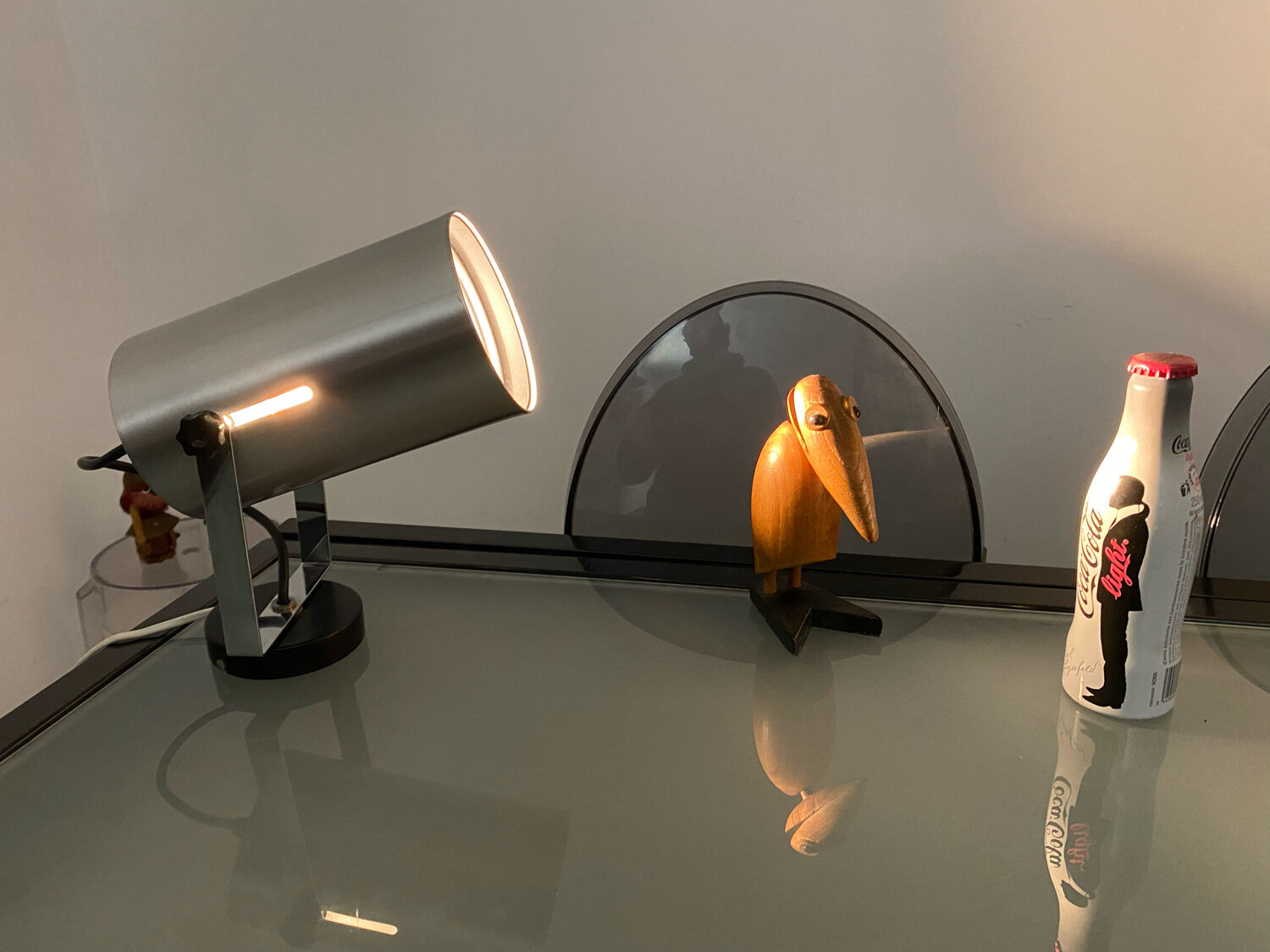 Lamp lamp spot tube Philips vintage 70 aluminum
