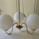 Lustre laiton opaline vintage