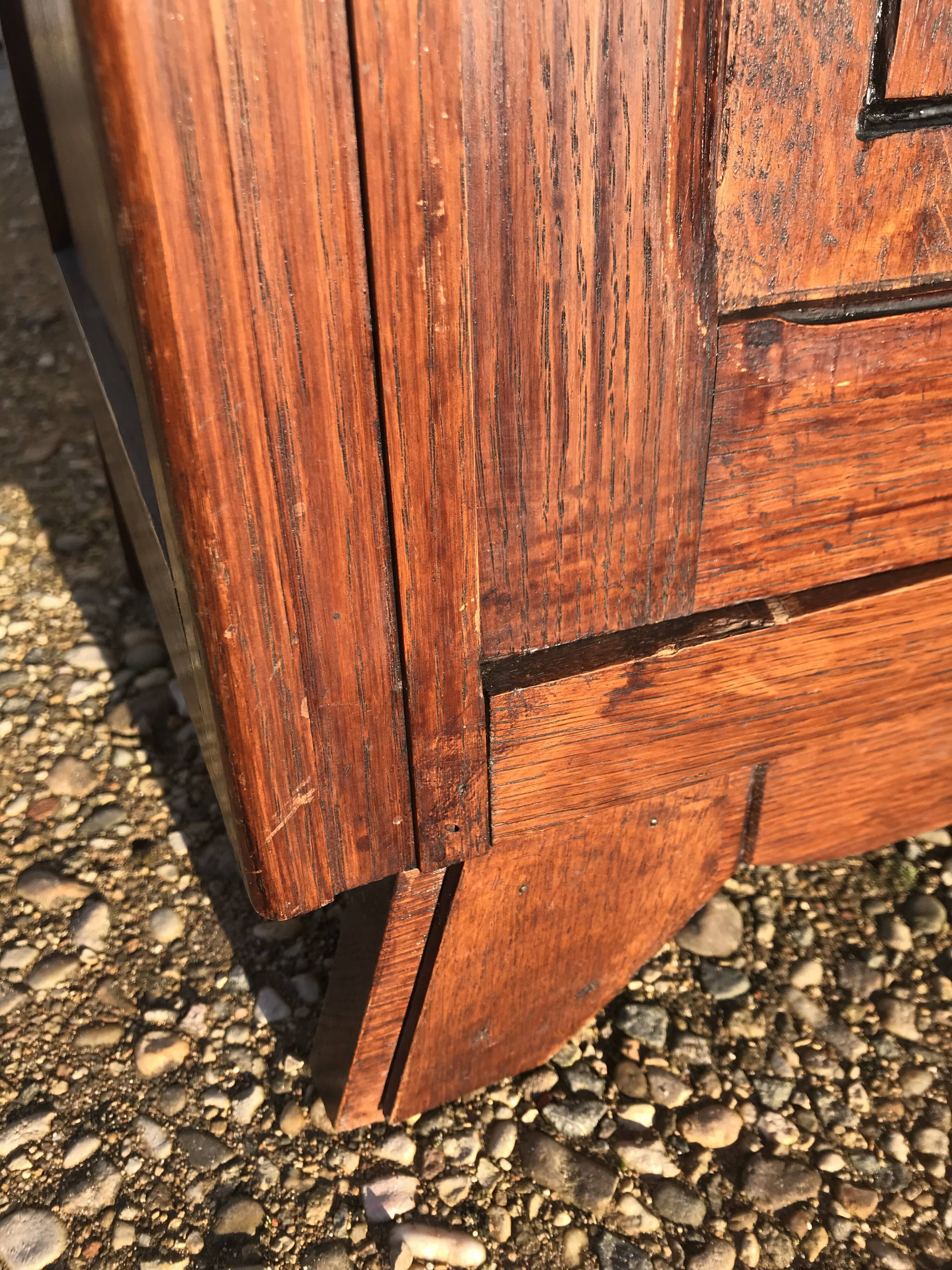 Art deco bookcase oak