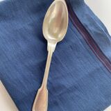 Series of 6 forks and old spoons, net model, alfenide art deco