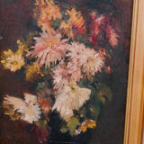 Oil painting floral composition