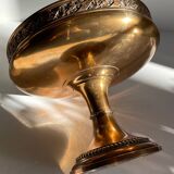 Coupe à fruits métal argenté et bronzé ancien