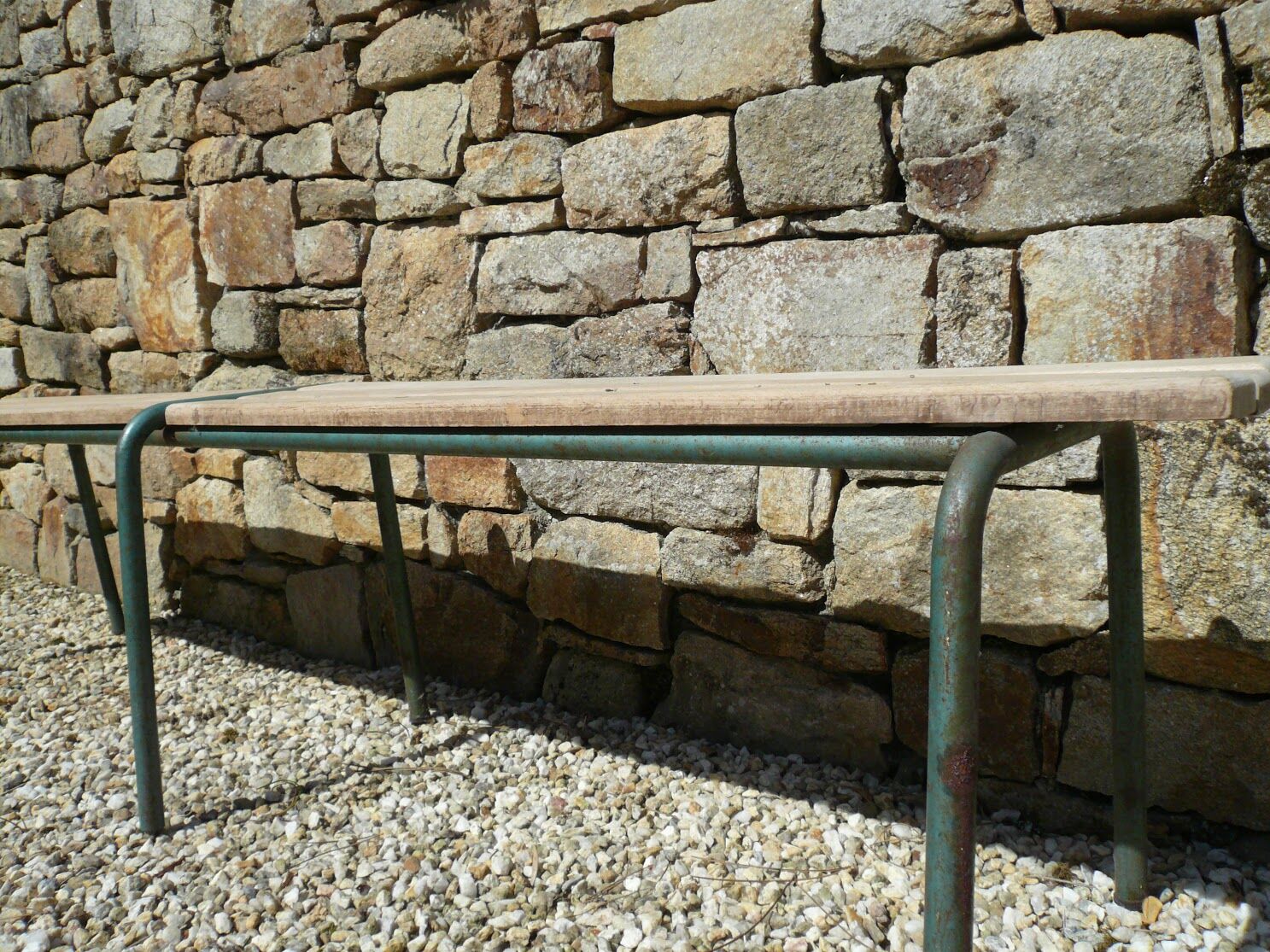 Vintage school bench