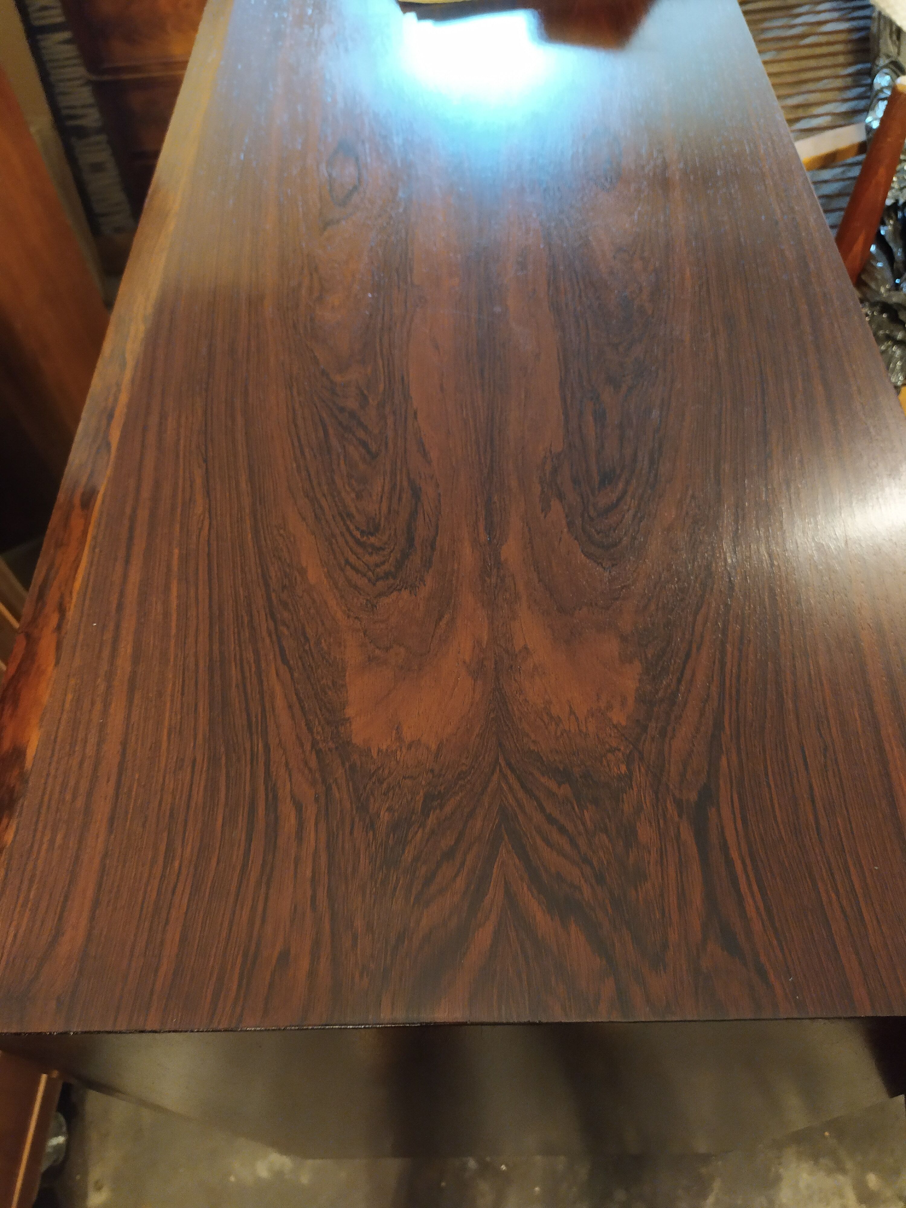 Danish rosewood sideboard with bar cabinet by E. W. Bach, 1960s
