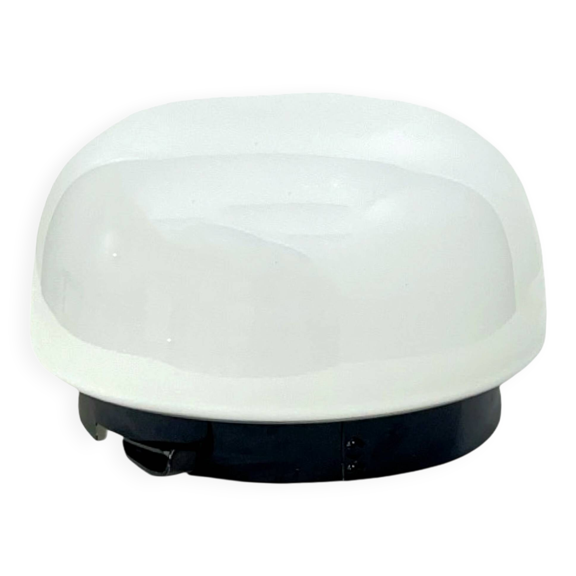 RZB ceiling lamp – Germany, 1970s, opal glass, 22 cm, E27