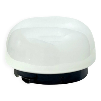 Lampe de plafond RZB – Allemagne, années 1970, verre opale, 22 cm, E27