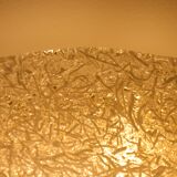 Ceiling lamp in watermarked glass & brass