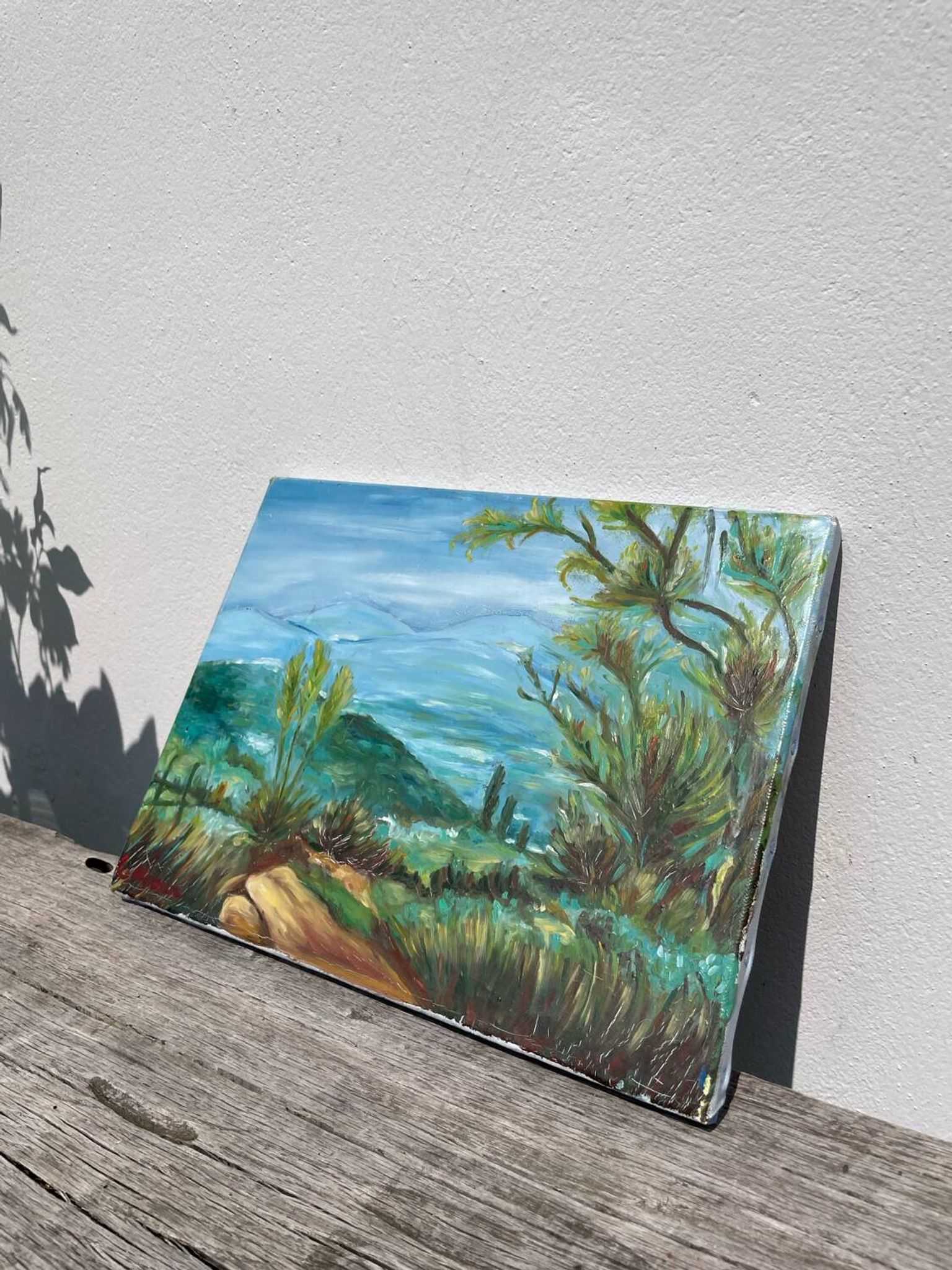 Oil on canvas landscape
